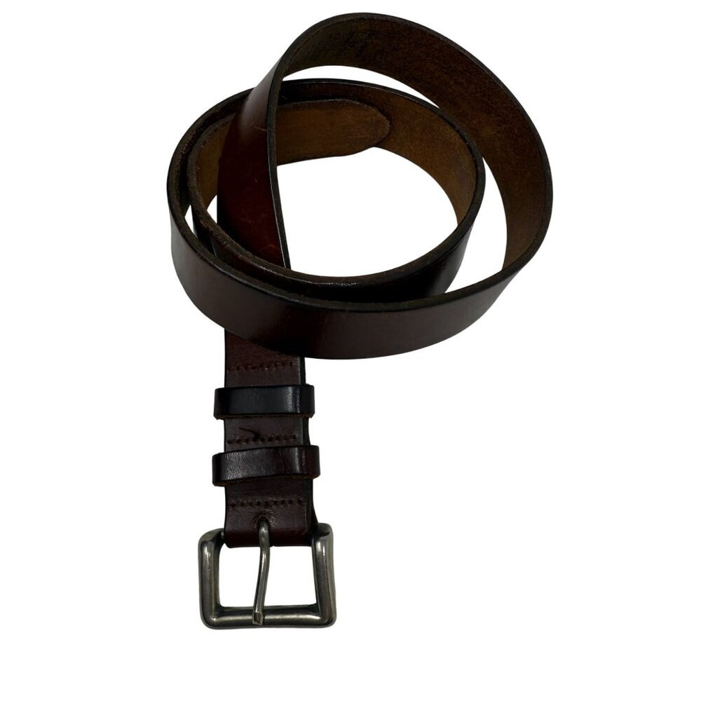 GAP Brown Genuine Leather Belt 34" Made In England Mens Classic Medium Width
